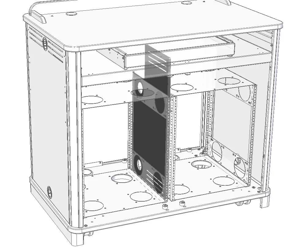 Security Panel for Director Lectern | Spectrum Furniture in