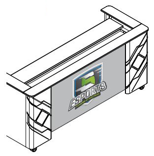 Customized Logo Panel - Double 84" Shoutcaster