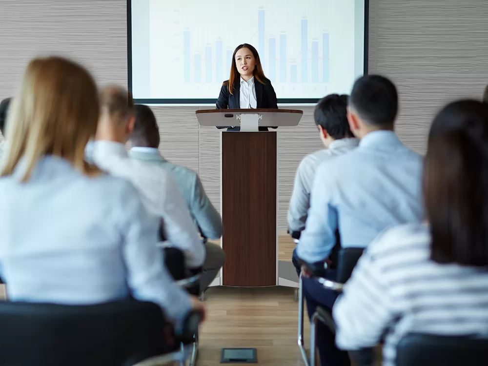 Adjustable Height SLIM Lectern