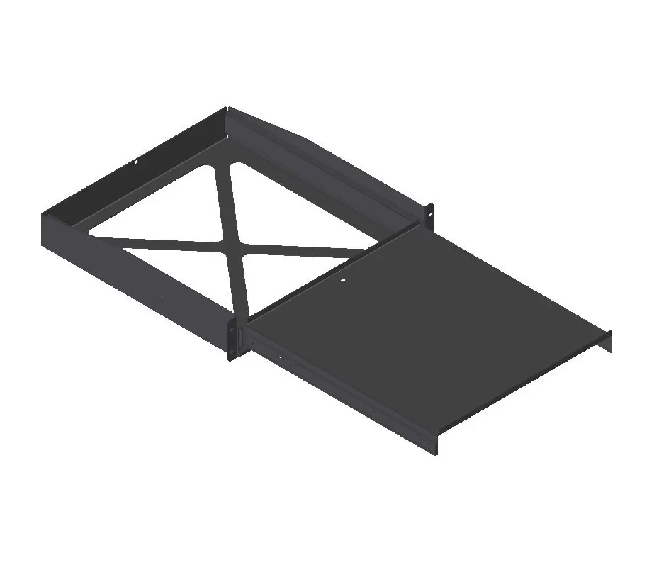 Rack-mount pull-out shelf 2RU (17.75"D)