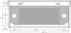 Blank insert panel for medium Overbridge Control Console