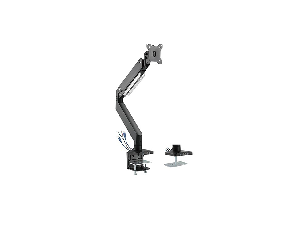 Summit 2233 Single Monitor Arm with USB and Multimedia Ports