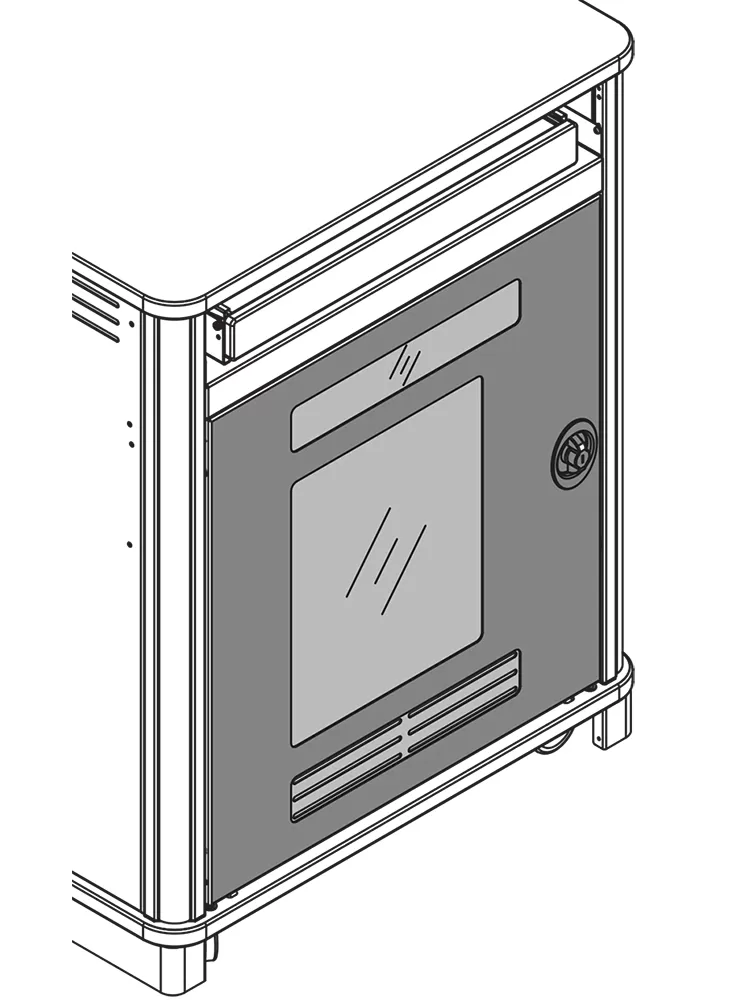 Instructor-Side Door for MM-Series Compact, Link Lecterns