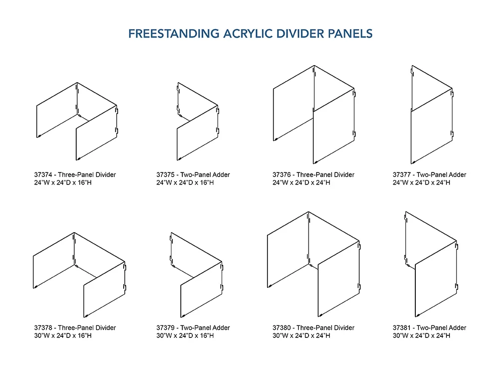 Acrylic Divider Panels, Esports Accessories