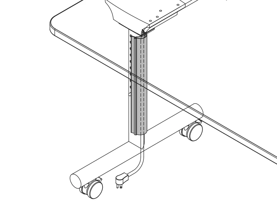 Flex Flip Wire Management Leg Channel