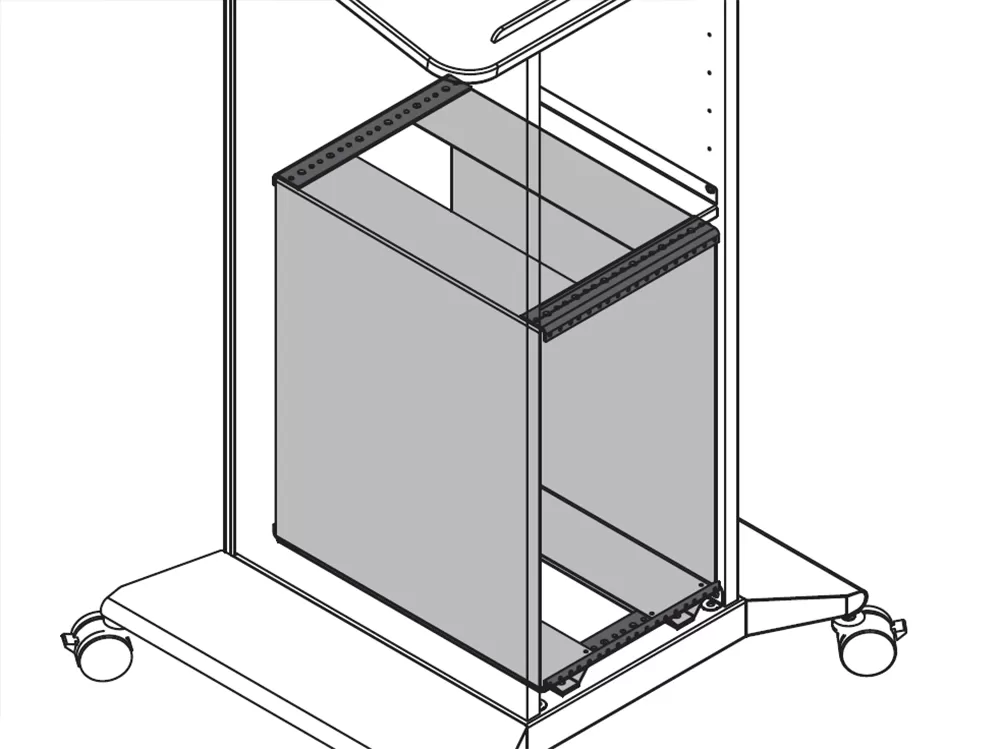 6RU Vertical Rack Cube