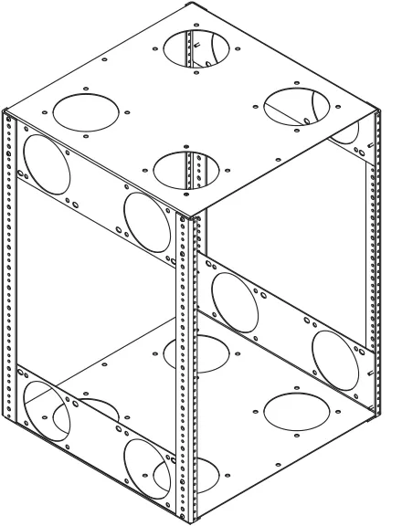 15RU Rack Cube for MM Link Lectern