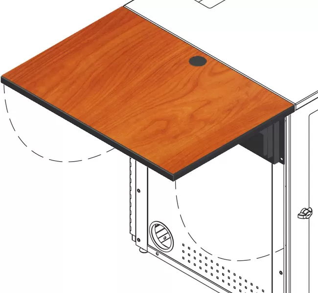 Flip-Up Shelf for IMC equipment rack