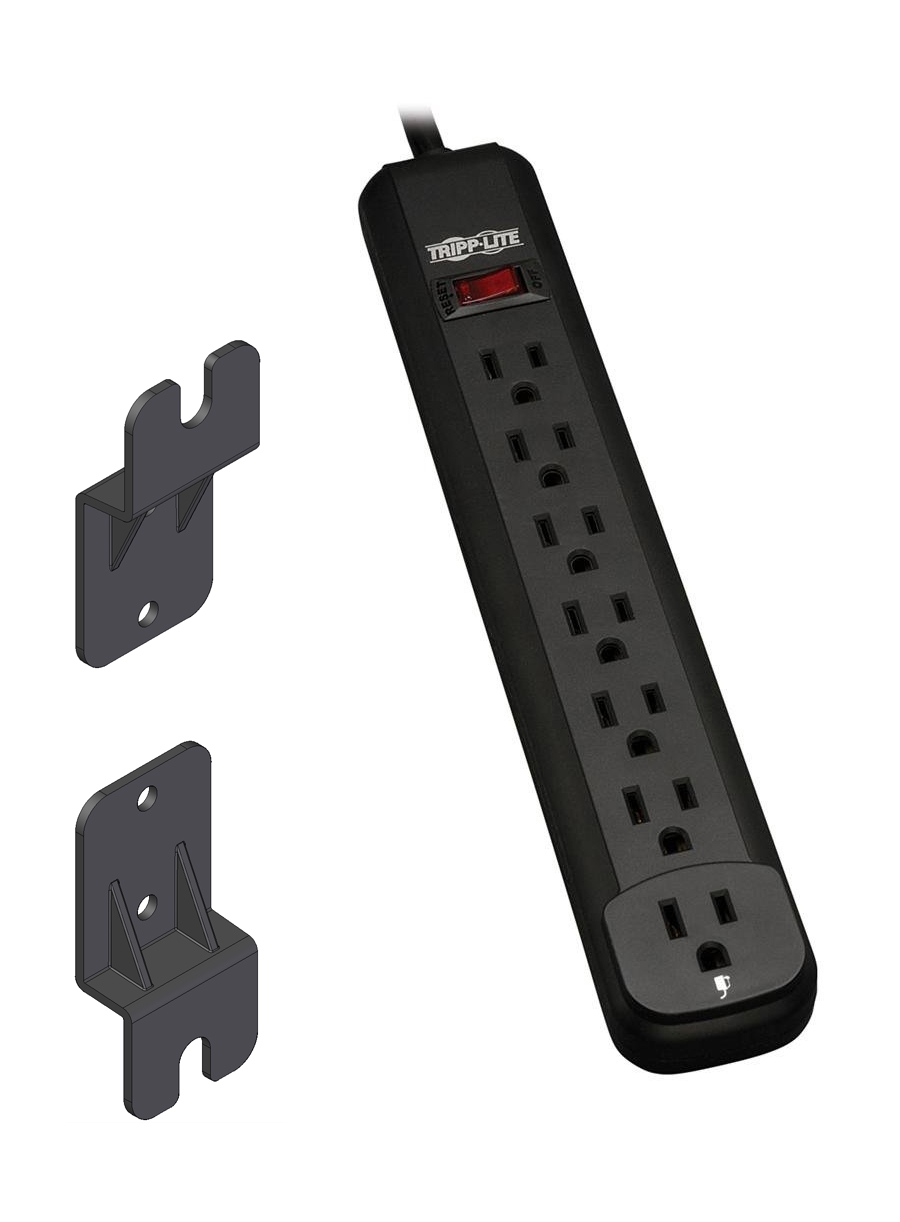 7-Outlet Power Strip Kit (Surge-suppressed) (Includes cord wrap brackets)