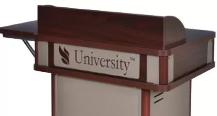Customized Upper Logo Panel for Honors Lectern