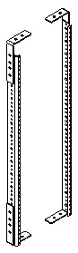 Rear Rack Rail Kit for Inspiration Plus Lectern