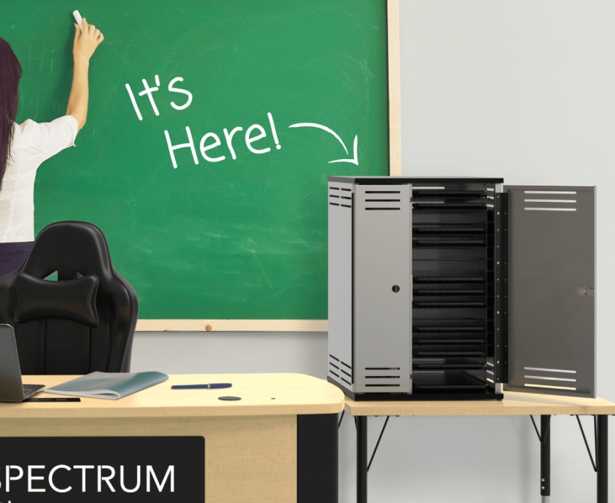 Keep devices secure, easily accessible and charged in one small footprint