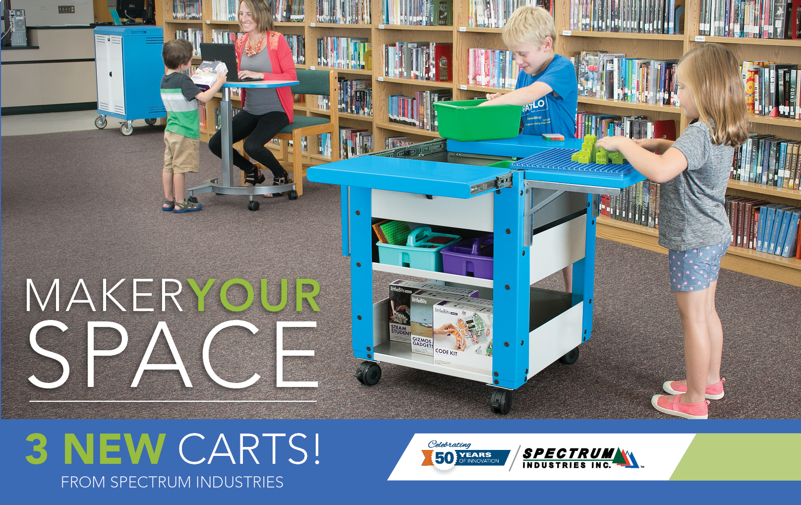 3 New Maker Space Carts from Spectrum!