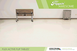 The Flex Active Flip Table from Spectrum Industries