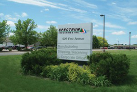 Spectrum Industries outdoor sign 2