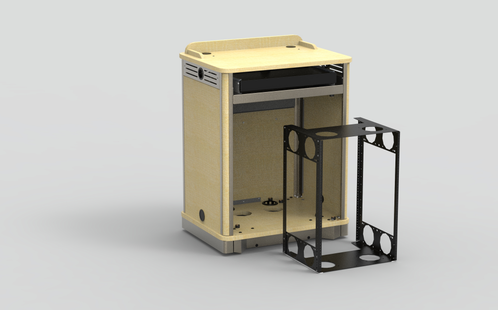 Compact Lectern - Media Manager Series - 6